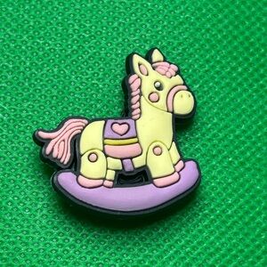 🌼 (5/$10 or 10/$15)NEW “Baby Shower” Croc Charm Collection Baby Rocking Horse
